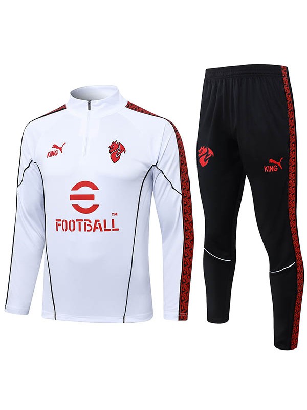 AC Milan tracksuit men's white training kit 2025-2026